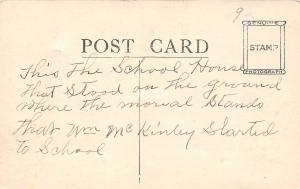 B71/ Poland Niles? Ohio Postcard Real Photo RPPC c1915 Presient McKinley School