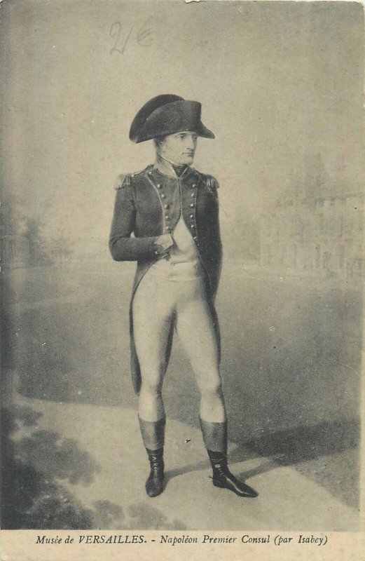 Postcard French military leader Napoleon Bonaparte musee de Versailles