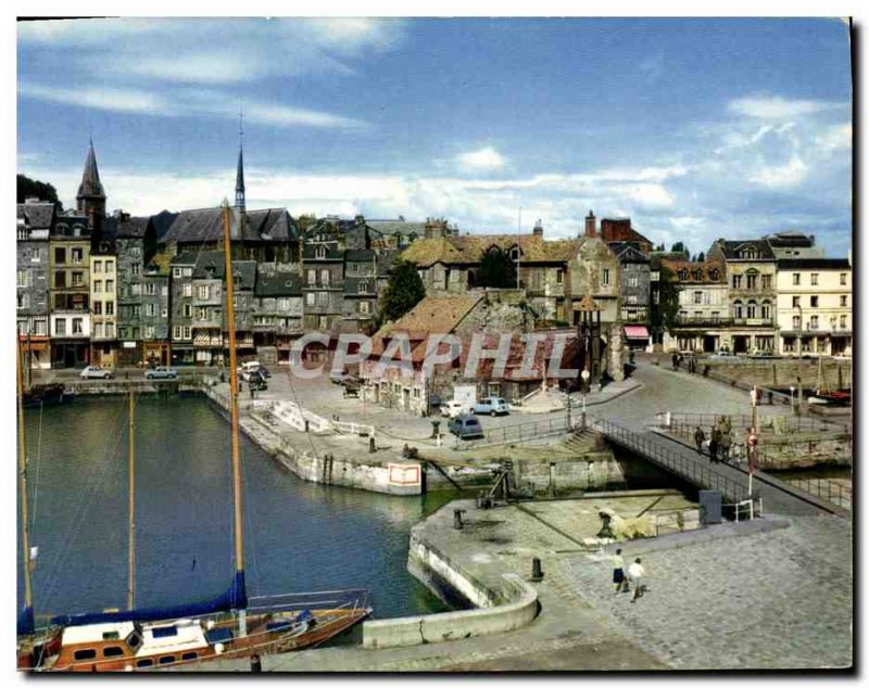 Modern Postcard Honfleur Quai Sainte Catherine and Lieutenancy