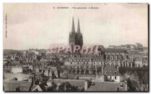 Old Postcard Quimper Vue Generale the Eveche