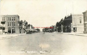 MN, Marshall, Minnesota, RPPC, Main Street, Business Section, Photo No 35