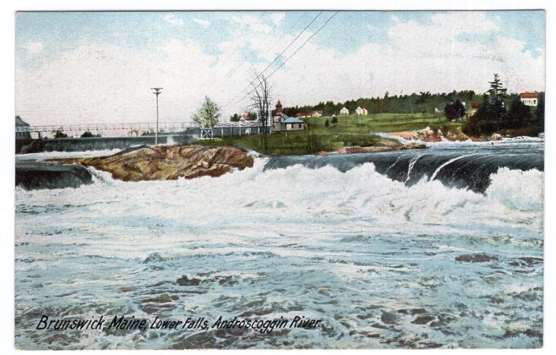 Brunswick, Maine, Lower Falls, Androscoggin River