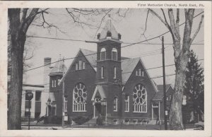 Postcard First Methodist Church North East PA