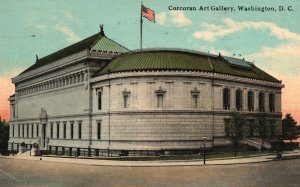 Vintage Postcard 1910's Corcoral Art Gallery Building Landmark Washington D.C.