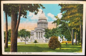 Vintage Postcard 1928 State Capitol Building, Oregon Trail, Bosie, Idaho (ID)