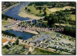 Modern Postcard View Aerienne Digoin Camping