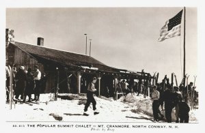 USA Summit Chalet Mount Cranmore North Conway New Hampshire Vintage RPPC 03.94