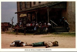 Texas San Antonio The Alamo Village Texas Welcomes Tourists