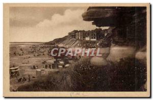 Le Portel - The Beach View of Cliffs - Old Postcard