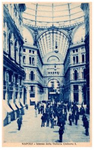 Italy  Napoli   Interno della Galleria Umberto I.