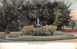 PATERSON NJ WEST SIDE PARK UDB POSTCARD 1906