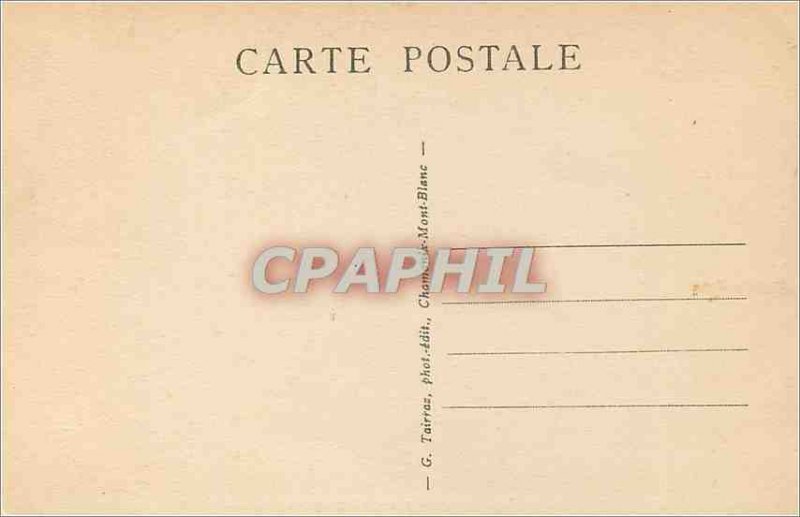 Old Postcard Chamonix The Bad Place not Sea