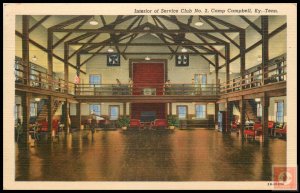 Interior of Service Club No. 2, Camp Campbell, Ky, Tenn