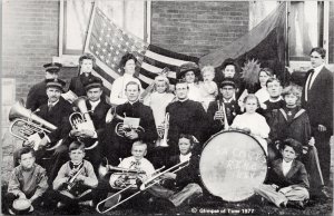 Salvation Army Corps Band Reno NV Nevada S.A. Corps Flags Unused Postcard F60