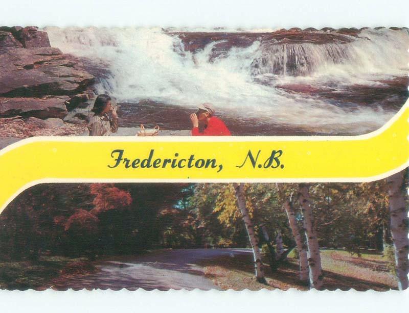 Pre-1980 TWO VIEWS ON ONE POSTCARD Fredericton New Brunswick NB E9191