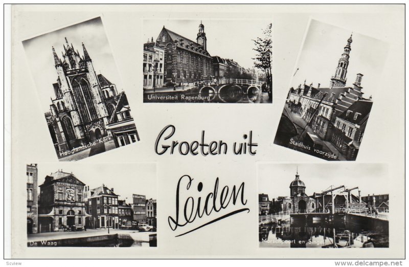 RP: 5-Views, Groeten uit LEIDEN, South Holland, Netherlands, 20-30s