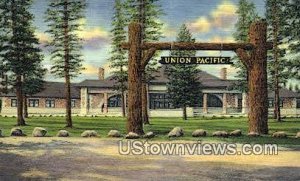 Union Pacific Depot in West Yellowstone, Montana