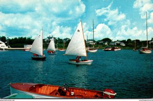 Massachusetts Cape Cod Harwichport Sailboats On Wychmere Harbor