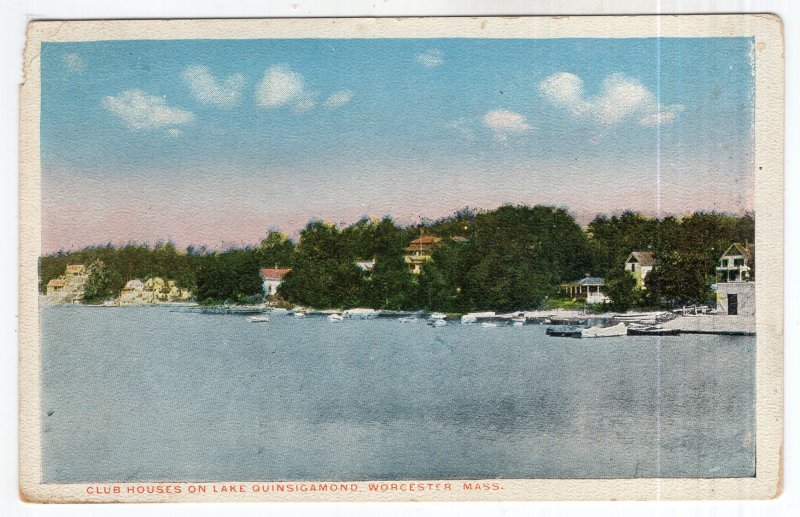 Worcester, Mass, Club Houses On Lake Quinsigamond