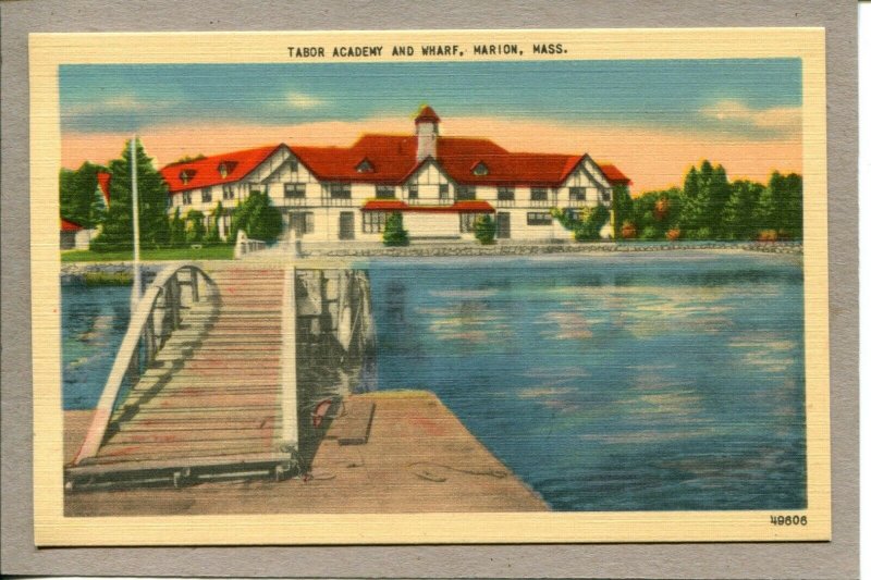  Postcard MS Marion Tabor Academy Shoreline Beach Water Linen c1930's -564