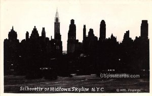 Silhouette of Midtown Skyline - New York City s, New York NY  