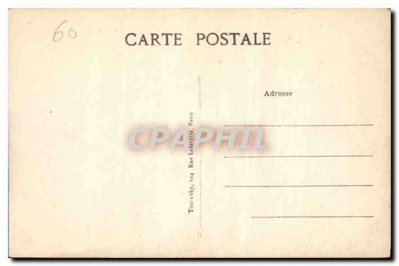 Old Postcard Chantilly Facade du Chateau