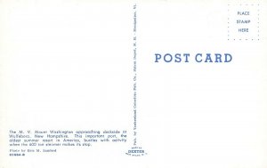 Wolfeboro NH The M. V. Mount Washington at Dockside Postcard