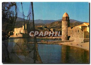 The Modern Postcard Collioure Cote Vermeille P O The church St Vincent the Te...