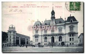 Old Postcard The High Pyrenees Tarbes City Hotel and Hotel New Posts and Tele...