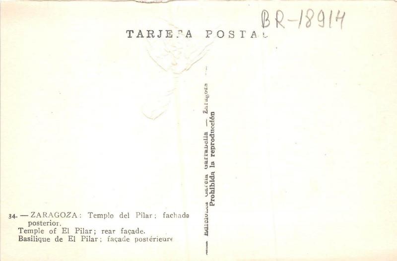 BR18914 Templo del pilar Zaragoza spain