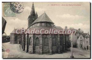 Postcard From Old Granville Apse I'EGlise Notre Dame