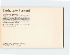 Postcard South of the Slot San Francisco Earthquake California USA