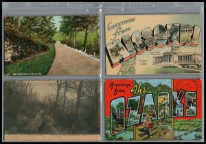 US 4 Vintage Missouri postcards Please see Scans LQQK