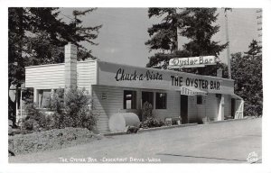 Oyster Bar Restaurant Chuckanut Drive Washington  Photo Vintage Postcard RR423