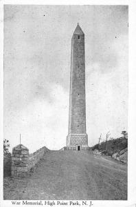 High Point New Jersey War Memorial Antique Postcard K58679