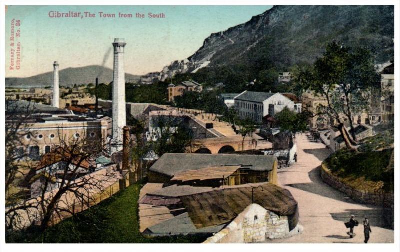 Gibraltar    The town from the South