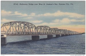 Hathaway Bridge over West St. Andrew's Bay, Panama City, Florida, 30-40s