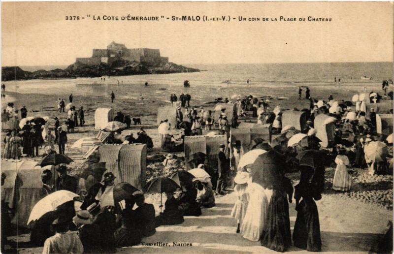 CPA La Cote d'Emeraude - St-Malo (I.-et-V.) - Un coin de la Plage... (584136)