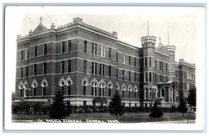 Carroll IA RPPC Photo Postcard St. Angela Academy c1920's Unposted Antique