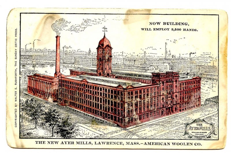 MA - Lawrence. The New Ayer Mills, American Woolen Company