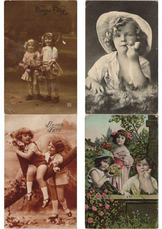 GIRL GIRLS GLAMOUR 1200 REAL PHOTO Vintage Postcards pre-1940 (Part 2.) (L2956)