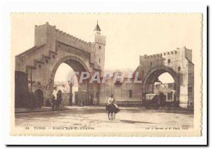 Tunisia Tunis Postcard Old Bab el Khadra (ass donkey)