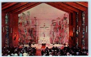 LIMA, PERU ~ Interior SAINT ROSE of LIMA PARISH CHURCH Altar c1960s Postcard