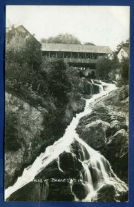 Falls at Barnet Vermont vt real photo postcard RPPC