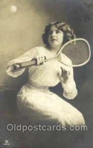 Tennis postal used unknown wear left top corner, postal used unknown