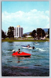 Motorboats, Nevele Country Club, Ellenville Catskills NY, Vintage Postcard #3