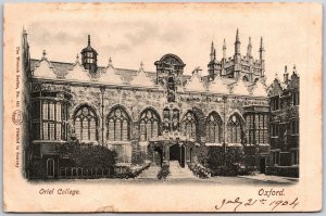 Oriel College Oxford England King's College and King's HallPostcard