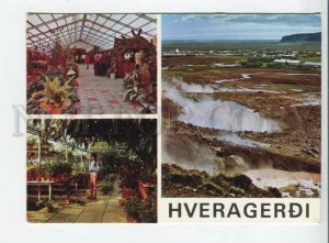 442190 Iceland Hveragerdi Eden greenhouse tourism advertising Old postcard