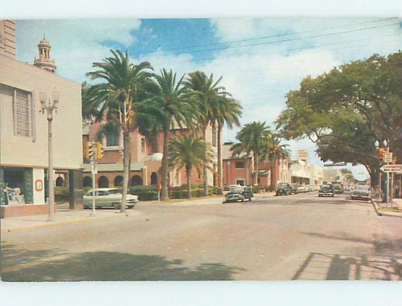 Unused Pre-1980 STREET SCENE Clearwater Florida FL hs2941