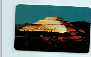 M-26851 A Pretty Night View of the Pyramid to the Sun San Juan Teotihuacán M...